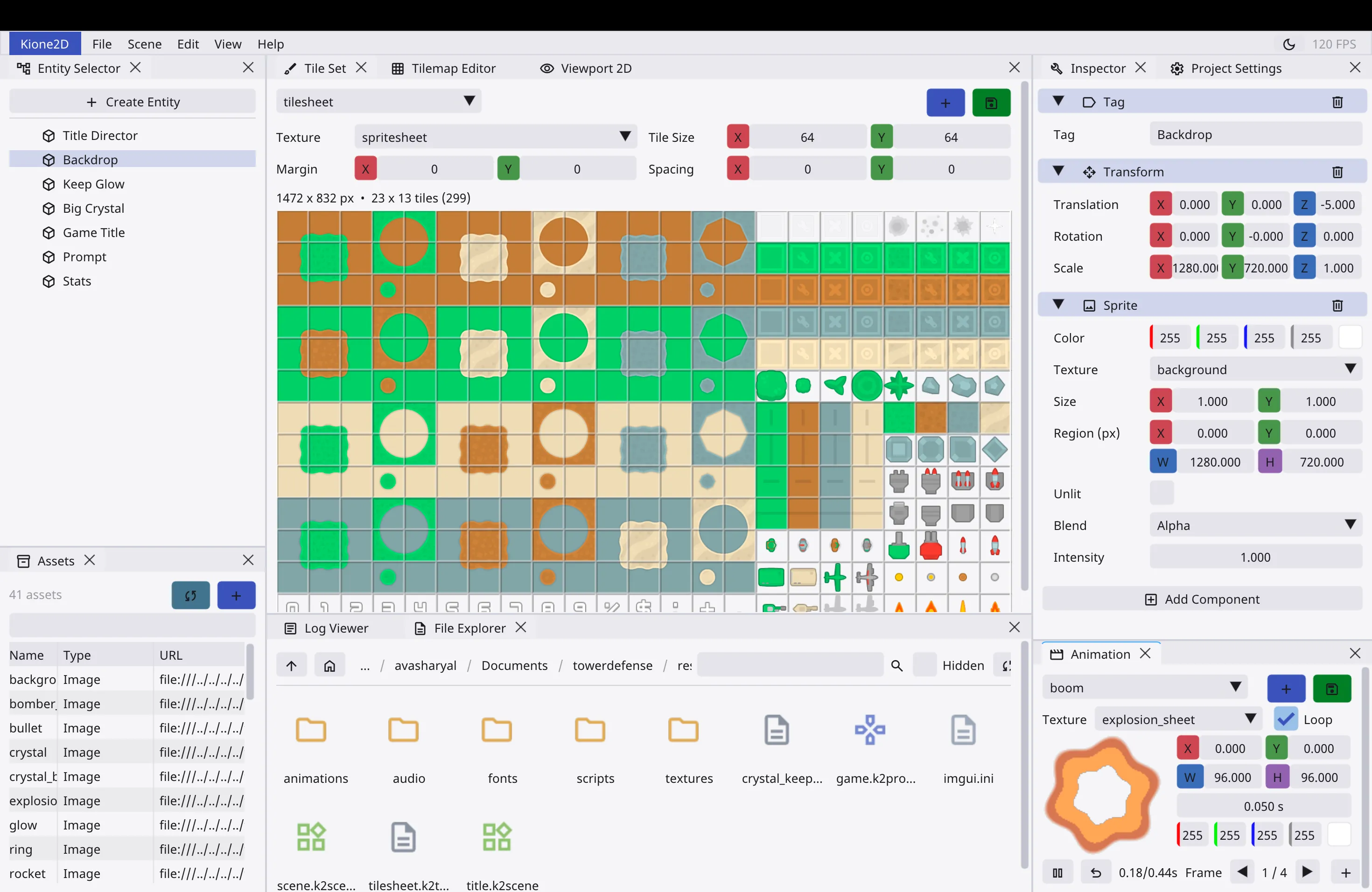 The in-editor tilemap authoring workflow